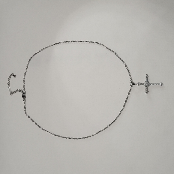 Diamond Cross Necklace - Picture 1 of 8